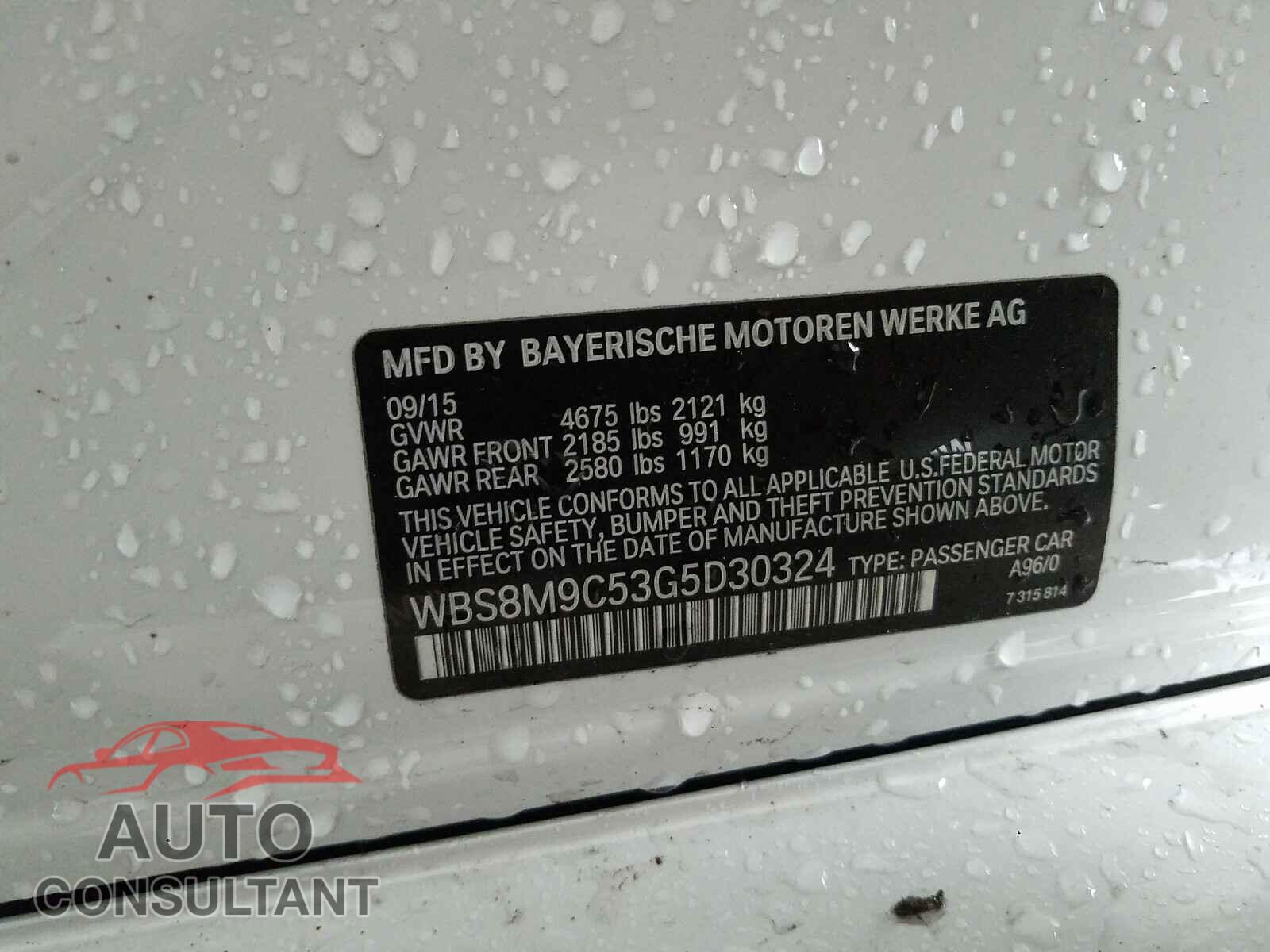 BMW M3 2016 - WBS8M9C53G5D30324