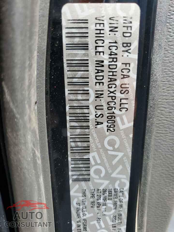 DODGE DURANGO 2023 - 1C4RDHAGXPC616092