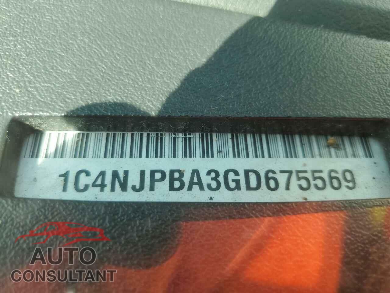 JEEP PATRIOT 2016 - 1C4NJPBA3GD675569