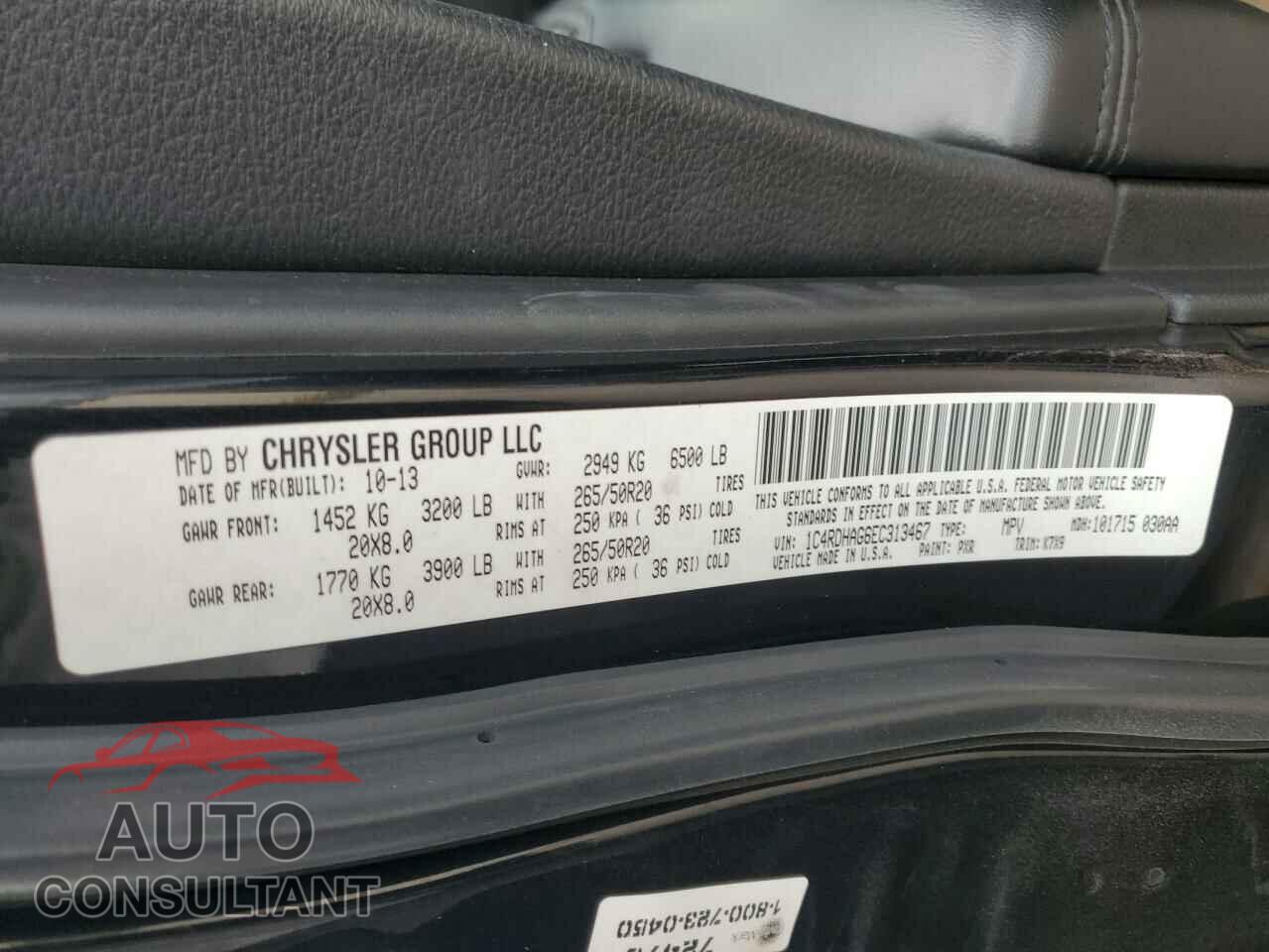 DODGE DURANGO 2014 - 1C4RDHAG6EC313467