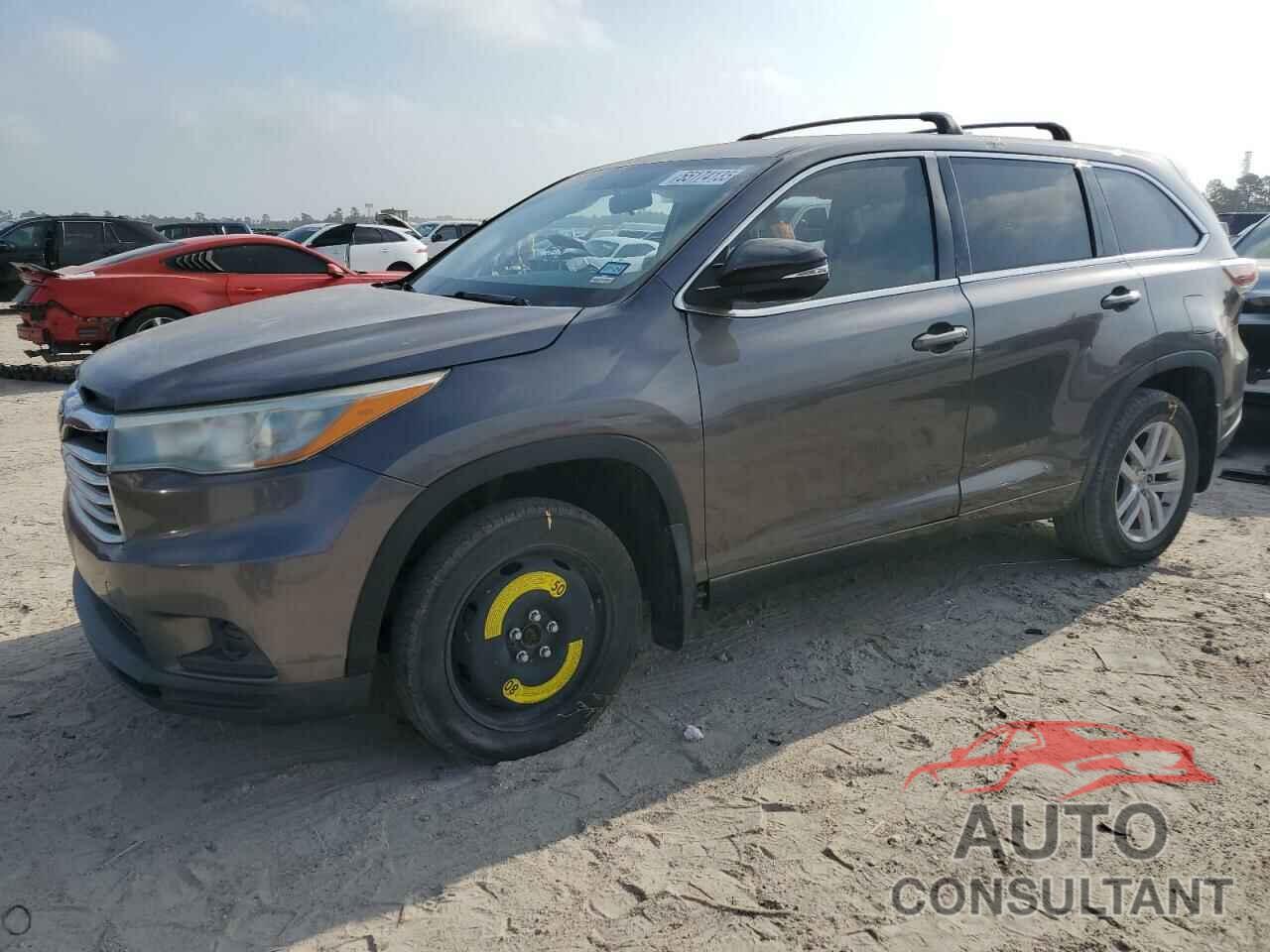 TOYOTA HIGHLANDER 2015 - 5TDBKRFH4FS204732