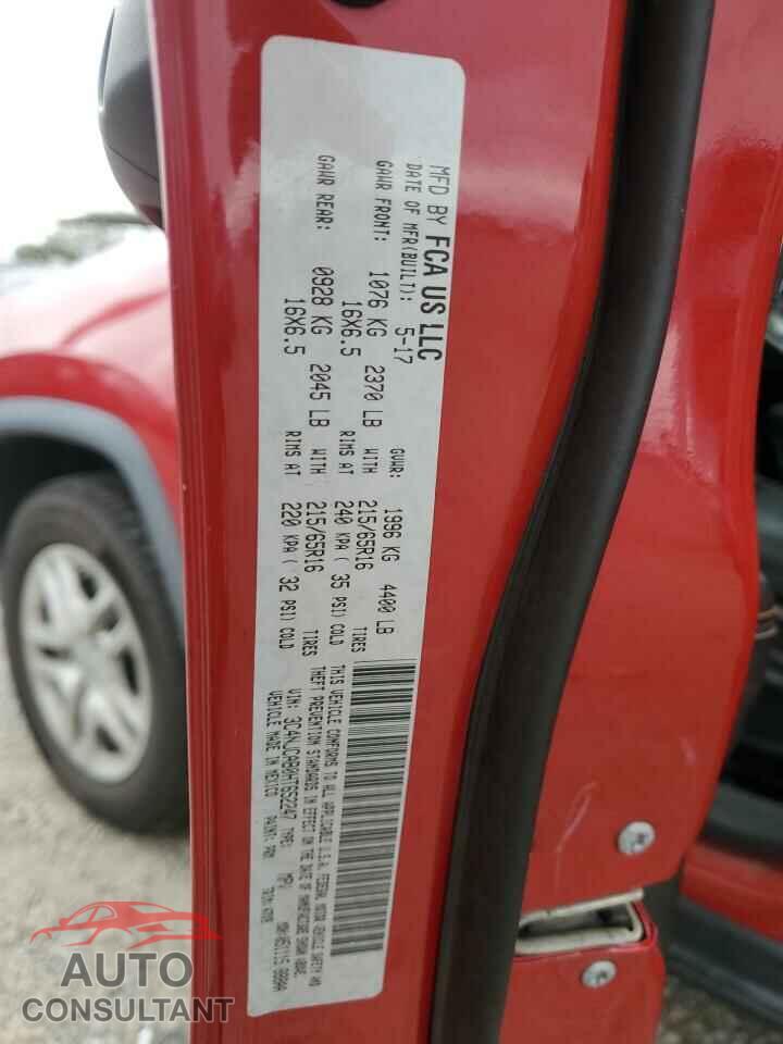 JEEP COMPASS 2017 - 3C4NJCAB0HT652247