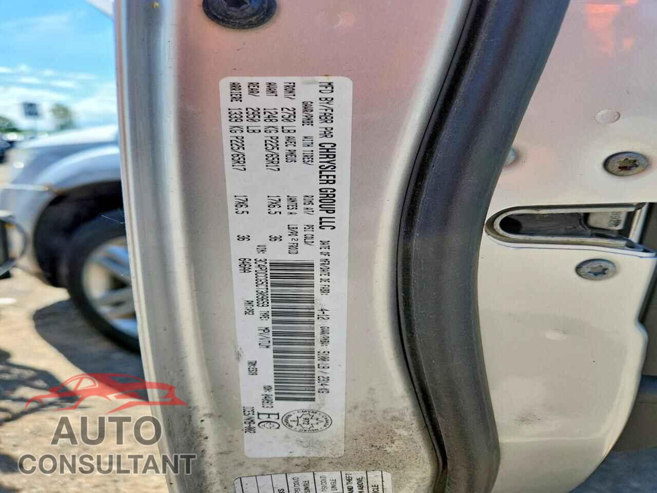 DODGE JOURNEY 2012 - 3C4PDCCG5CT309659