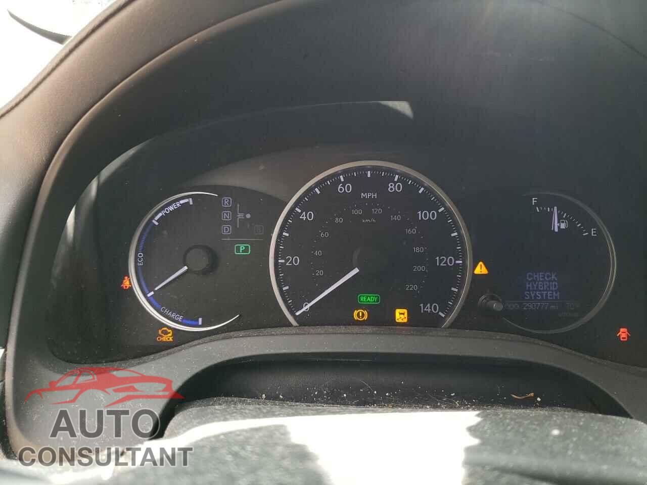 LEXUS CT 200 2012 - JTHKD5BH3C2081564