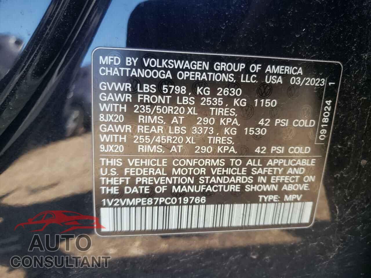 VOLKSWAGEN ID.4 PRO S 2023 - 1V2VMPE87PC019766