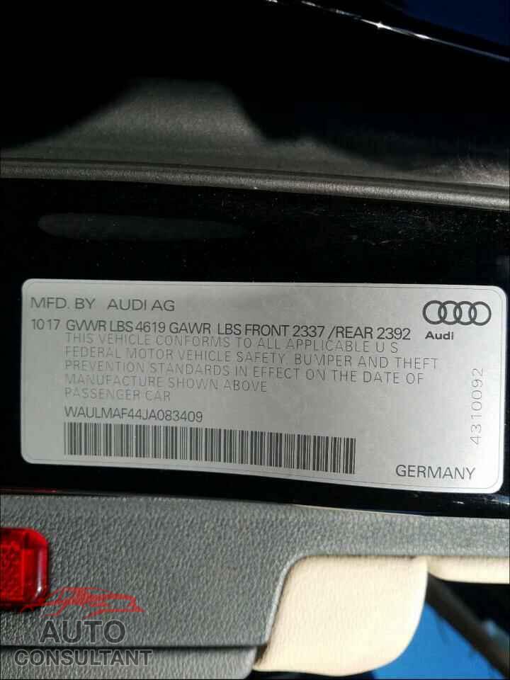 AUDI A4 2018 - WAULMAF44JA083409