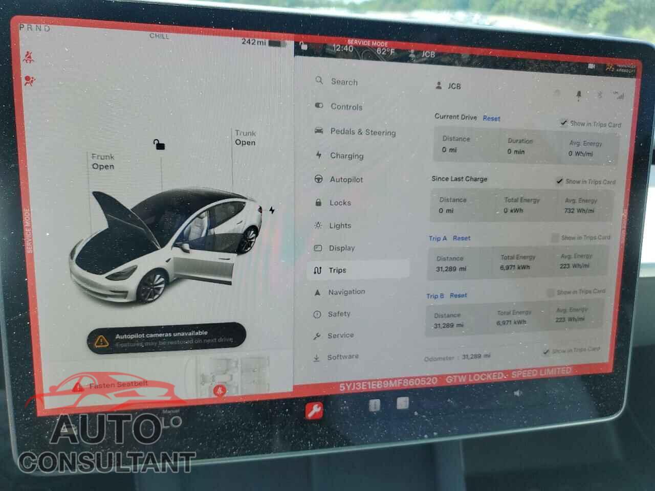 TESLA MODEL 3 2021 - 5YJ3E1EB9MF860520