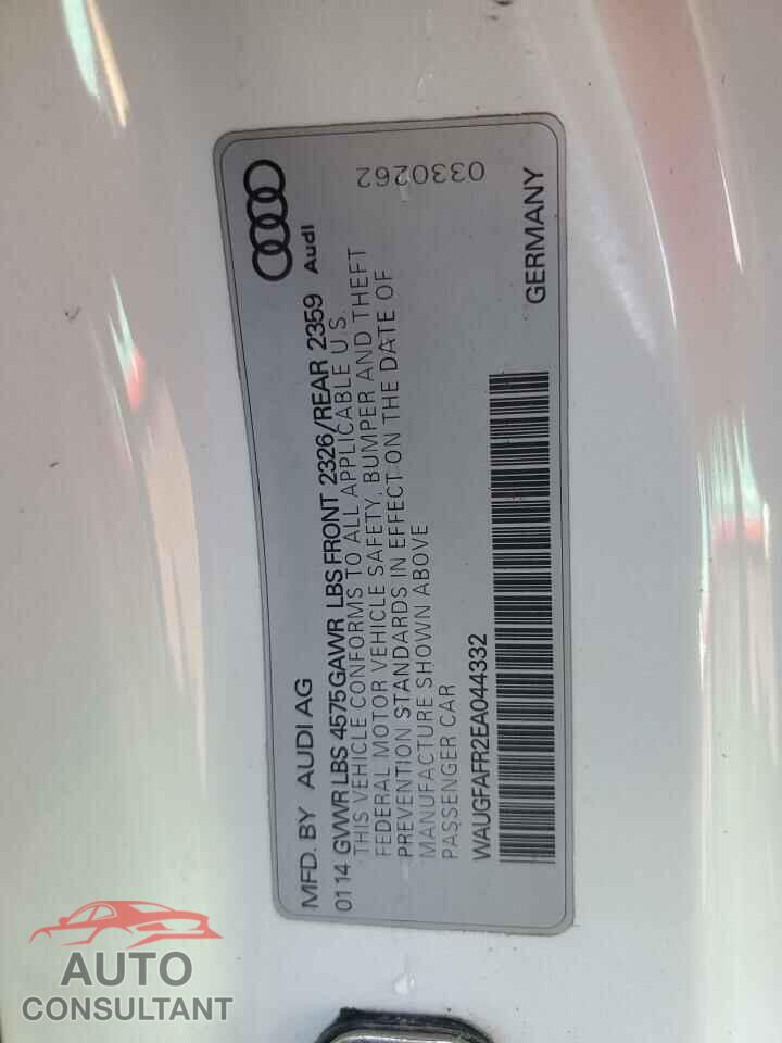 AUDI A5 2014 - WAUGFAFR2EA044332