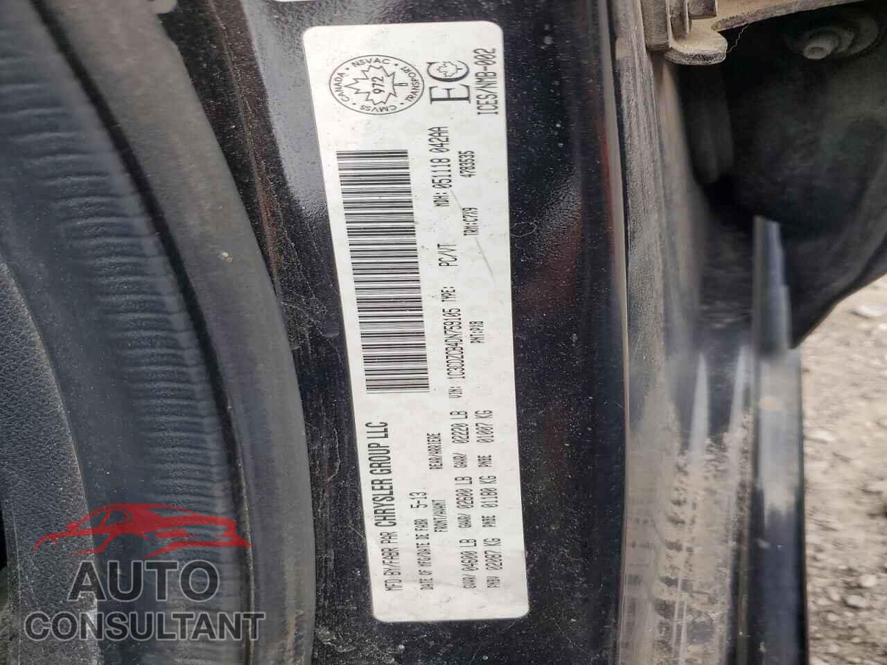 DODGE AVENGER 2013 - 1C3CDZCB4DN759105