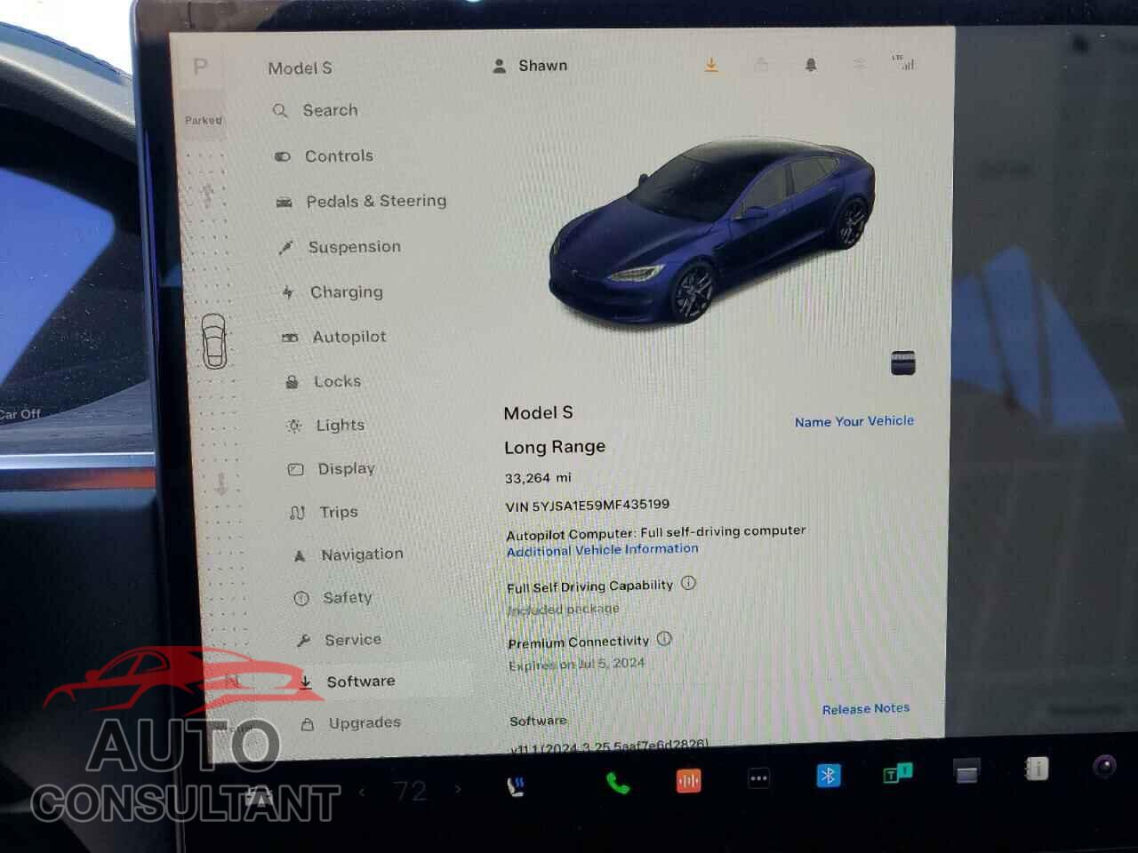 TESLA MODEL S 2021 - 5YJSA1E59MF435199