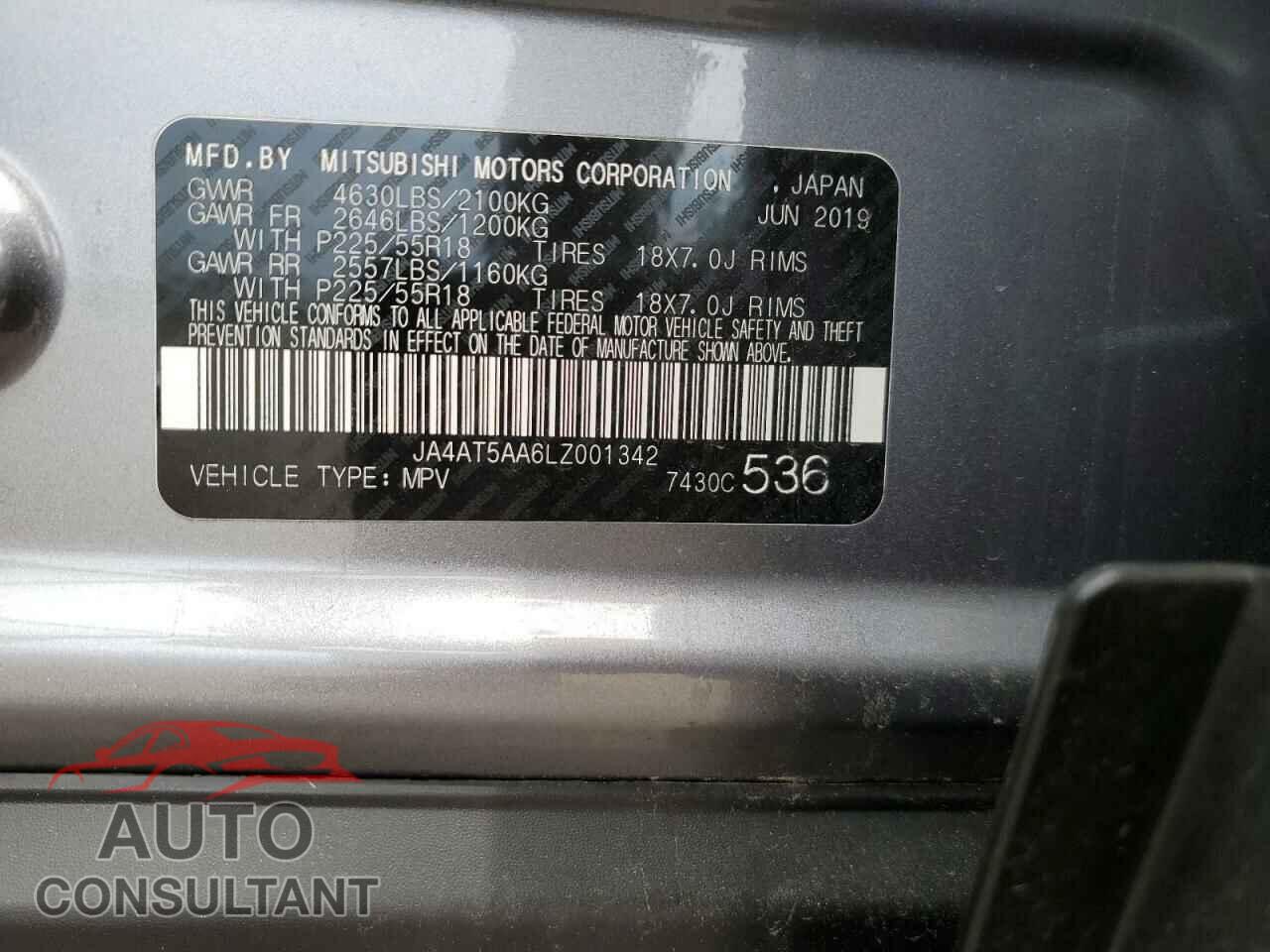 MITSUBISHI ECLIPSE 2020 - JA4AT5AA6LZ001342