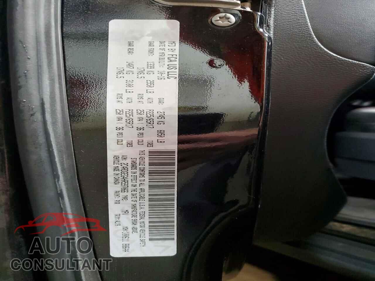 DODGE CARAVAN 2017 - 2C4RDGEG4HR597066