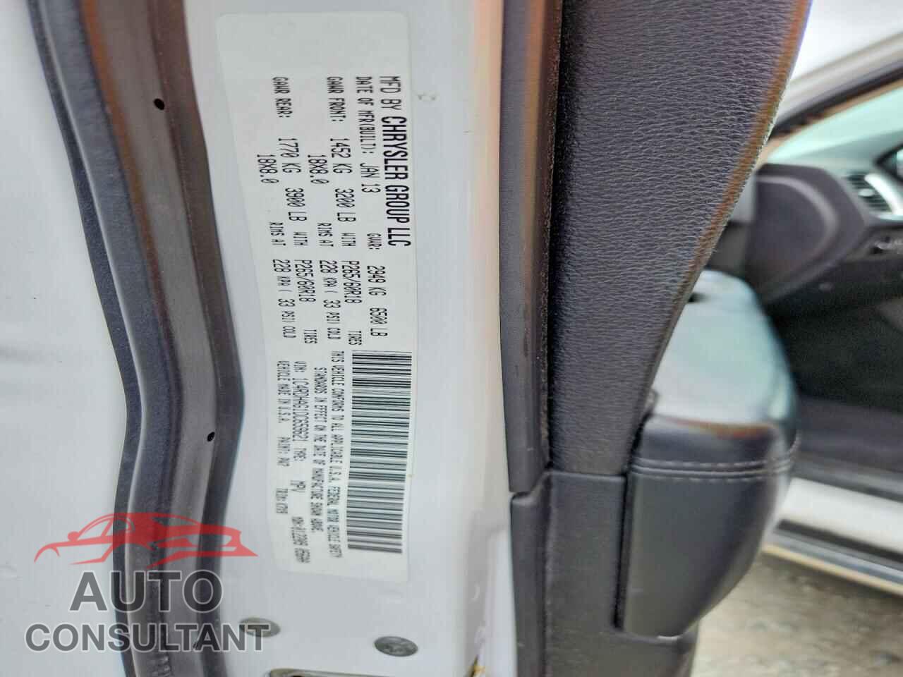 DODGE DURANGO 2013 - 1C4RDHAG1DC659621