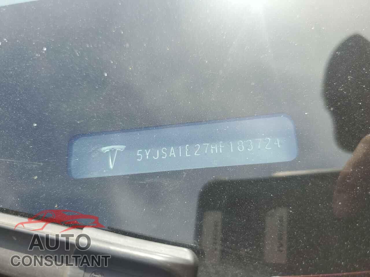 TESLA MODEL S 2017 - 5YJSA1E27HF183724