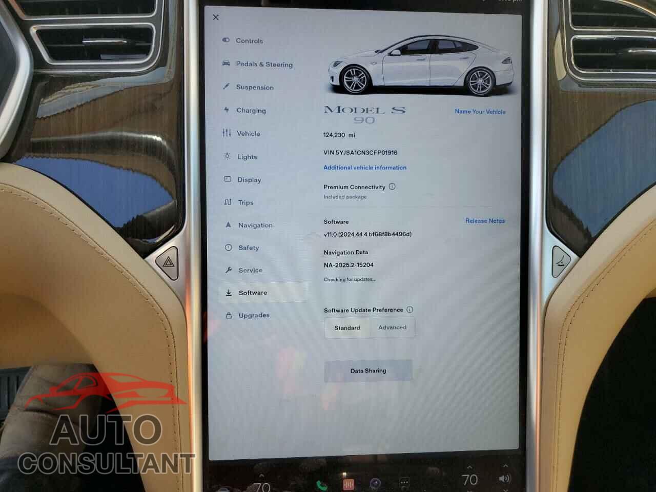 TESLA MODEL S 2012 - 5YJSA1CN3CFP01916