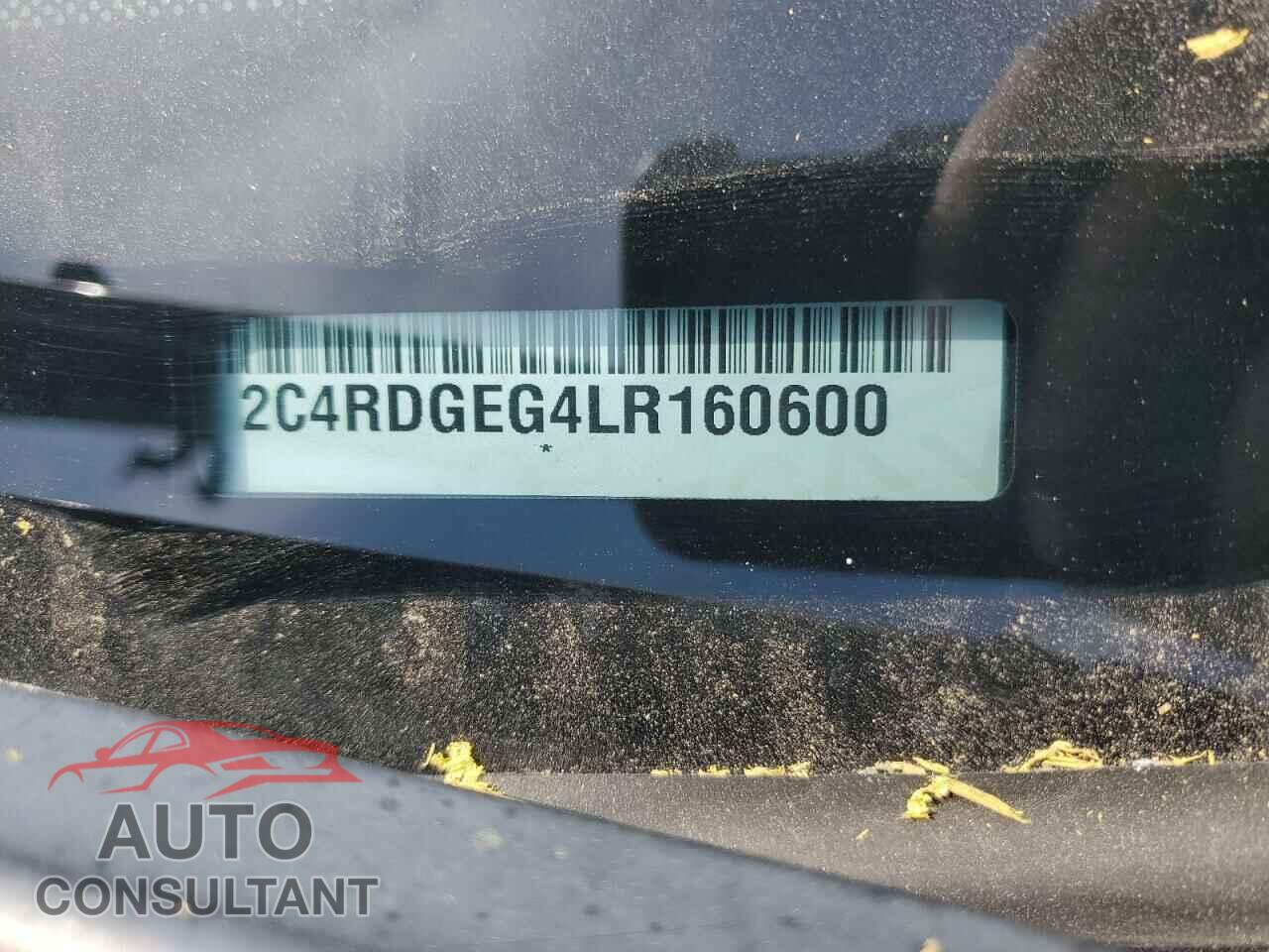 DODGE CARAVAN 2020 - 2C4RDGEG4LR160600
