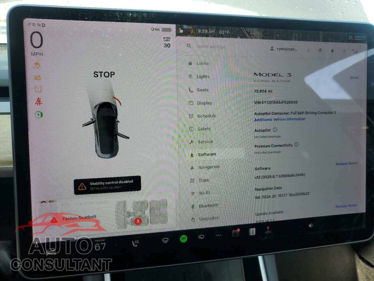 TESLA MODEL 3 2018 - 5YJ3E1EA5JF020043