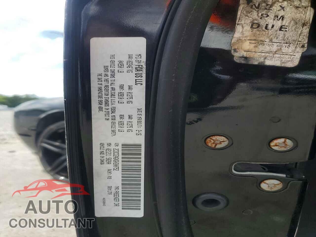 DODGE CHALLENGER 2016 - 2C3CDZAGXGH200752