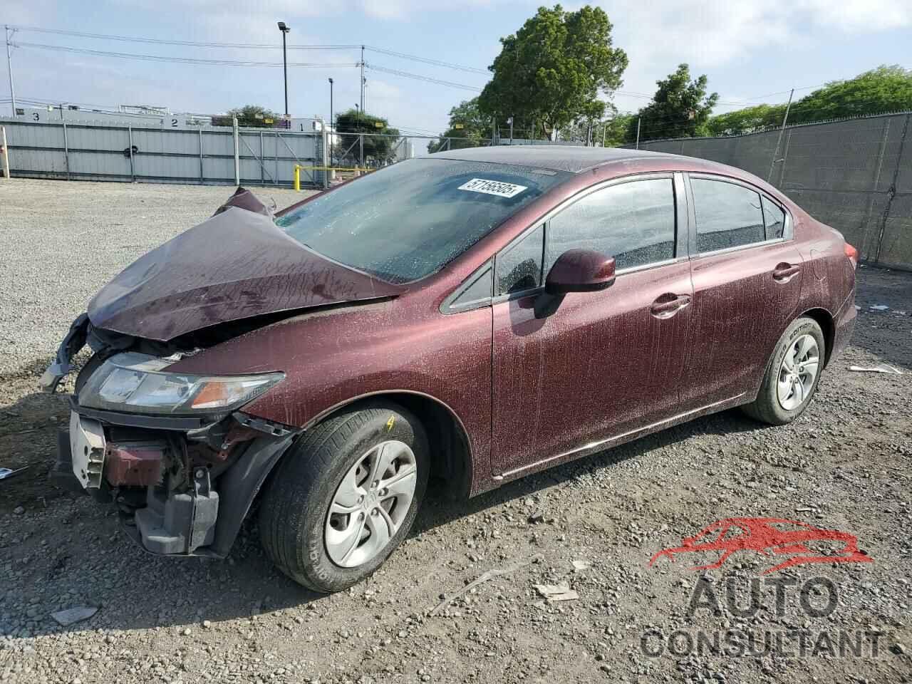 HONDA CIVIC 2013 - 19XFB2F56DE066262