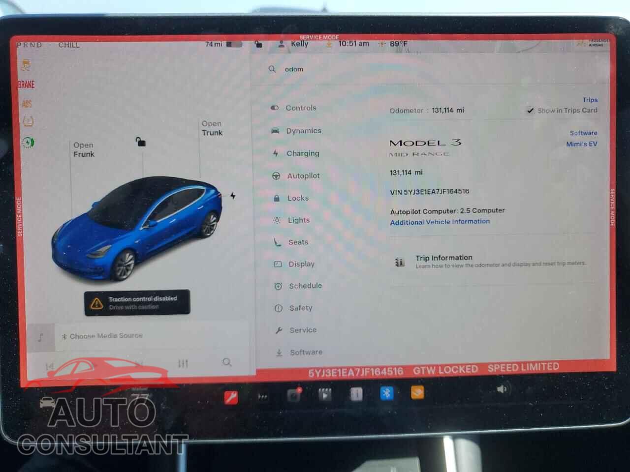 TESLA MODEL 3 2018 - 5YJ3E1EA7JF164516
