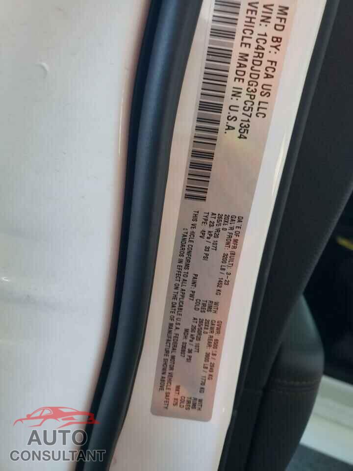 DODGE DURANGO 2023 - 1C4RDJDG3PC571354