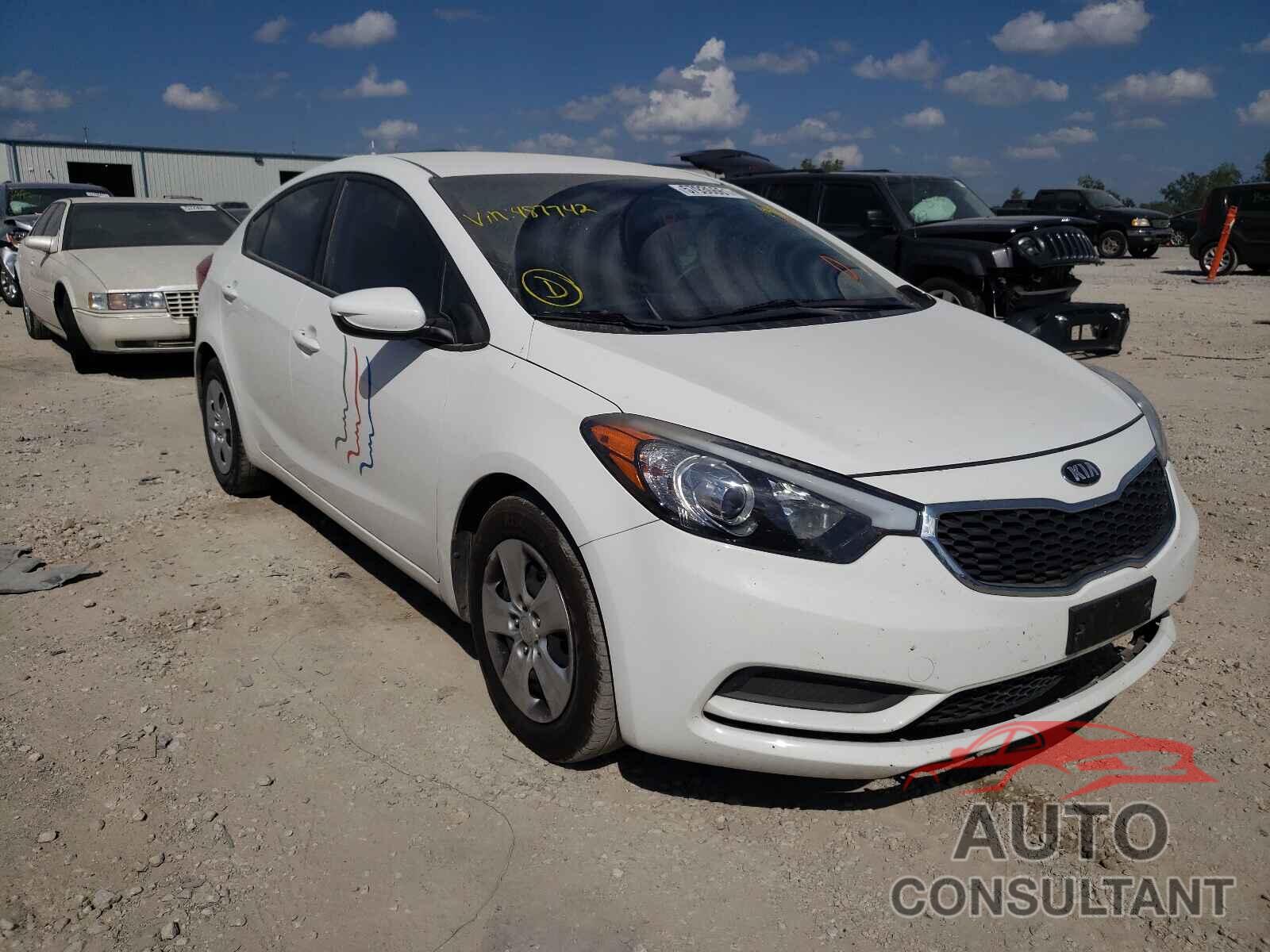 KIA FORTE 2016 - KNAFK4A69G5487742