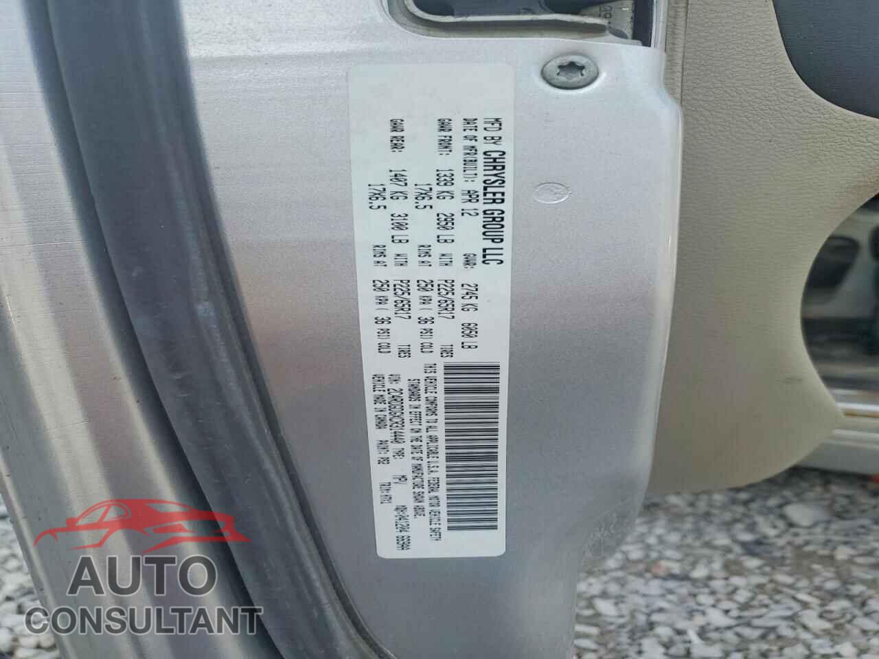 DODGE CARAVAN 2012 - 2C4RDGDGXCR314440