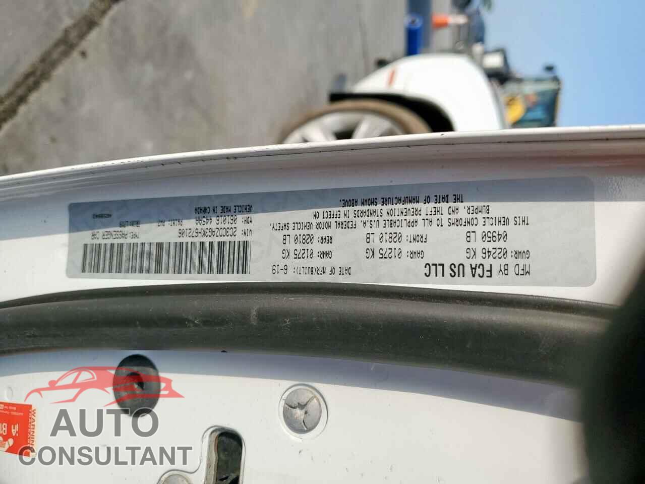 DODGE CHALLENGER 2019 - 2C3CDZAG3KH672106