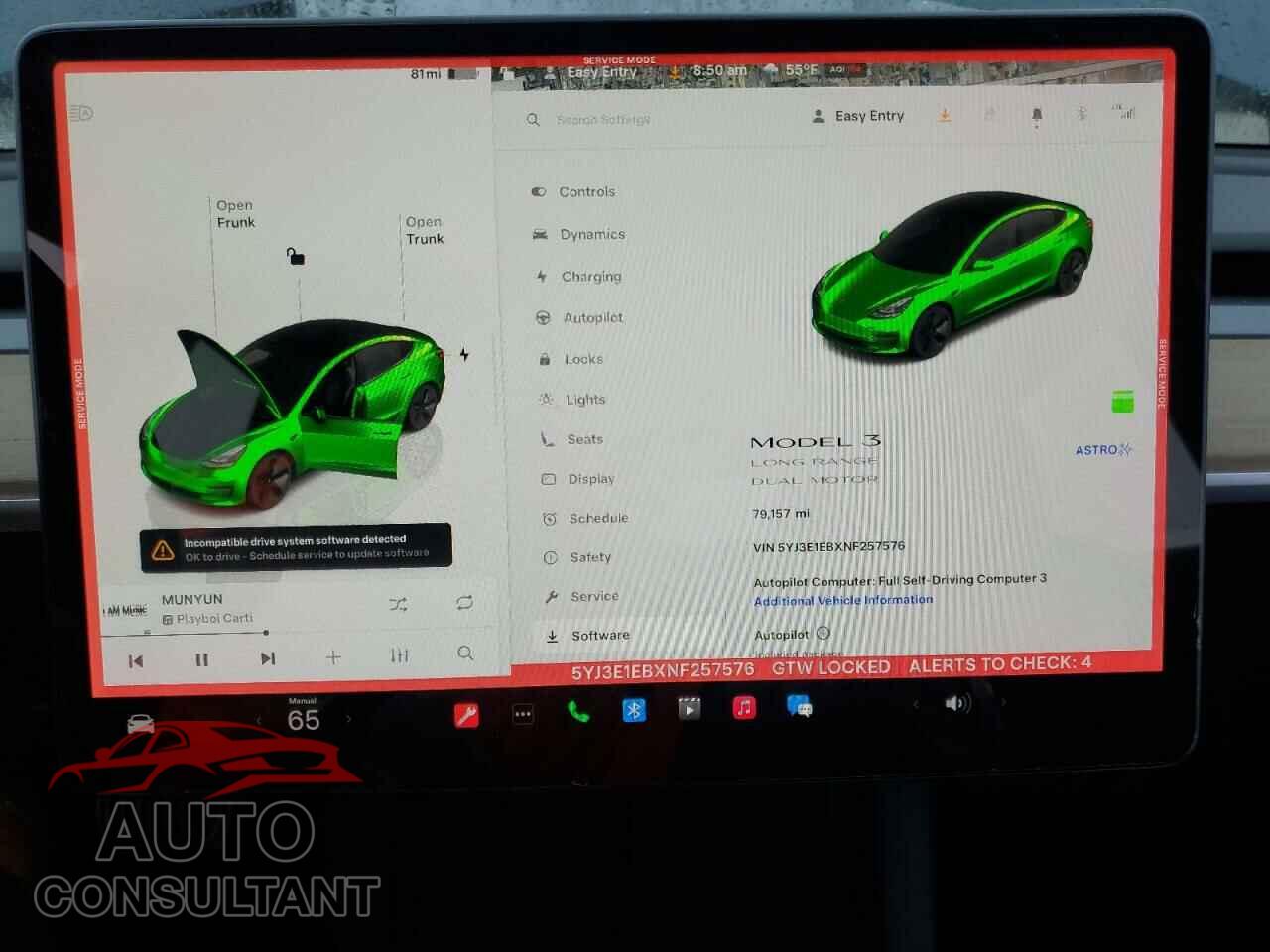 TESLA MODEL 3 2022 - 5YJ3E1EBXNF257576