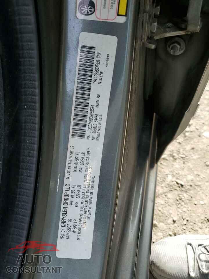 DODGE AVENGER 2012 - 1C3CDZAB8CN285564