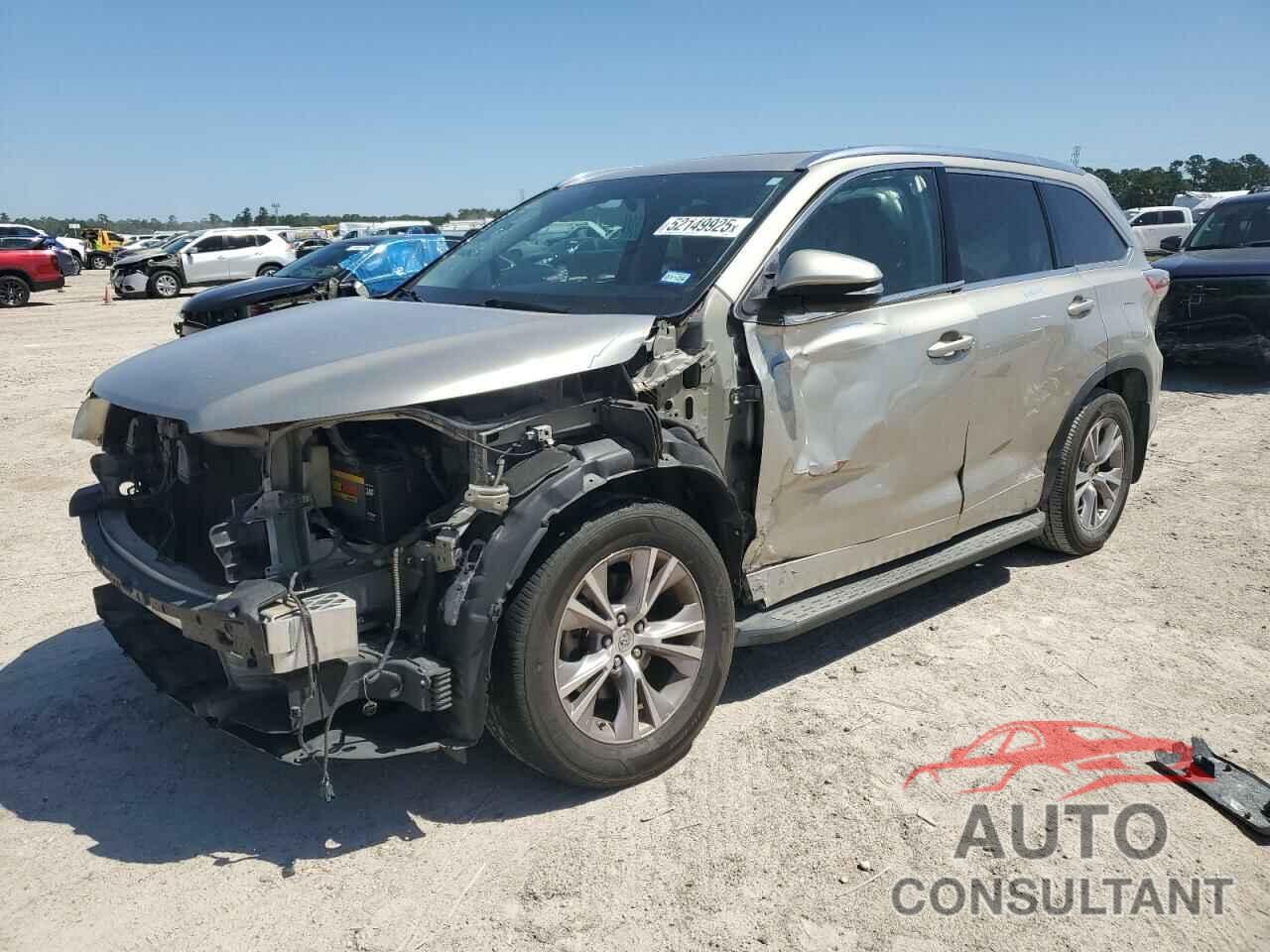 TOYOTA HIGHLANDER 2014 - 5TDKKRFH4ES009843
