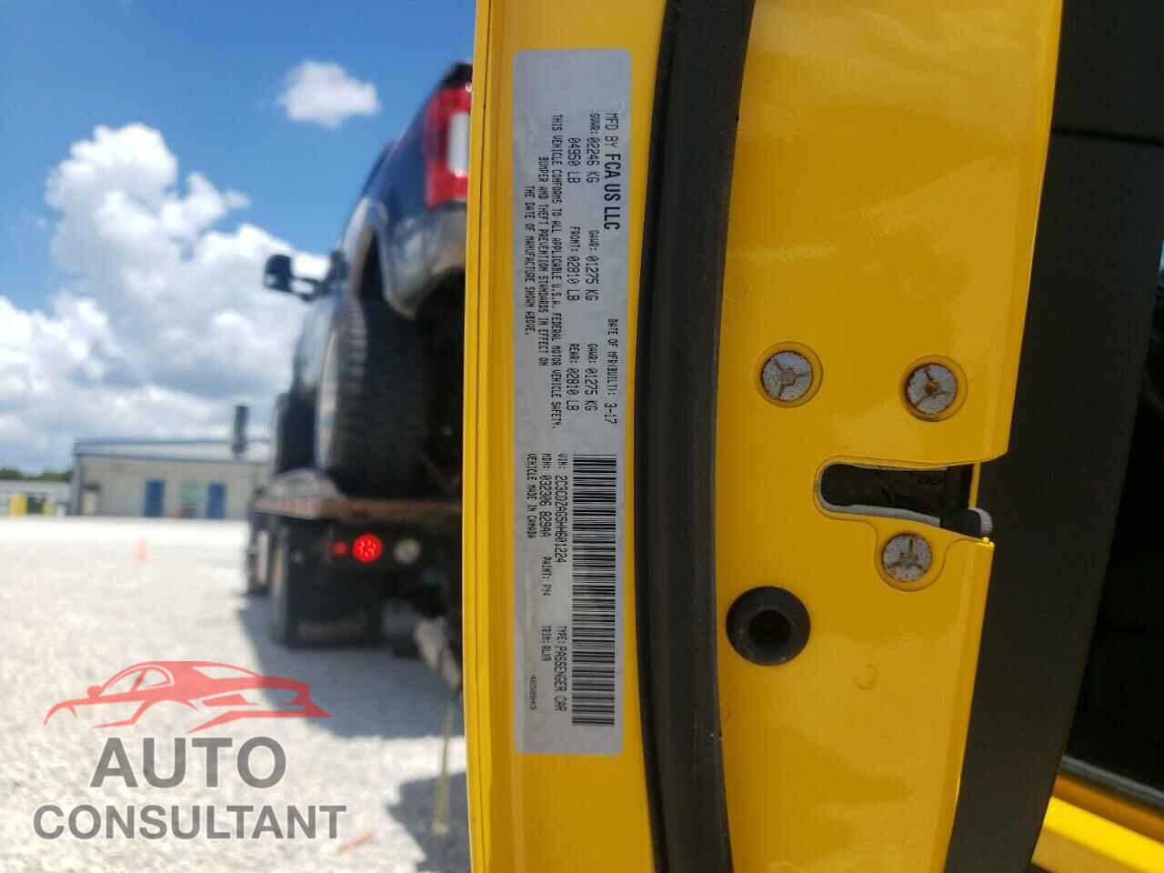 DODGE CHALLENGER 2017 - 2C3CDZAG5HH601224