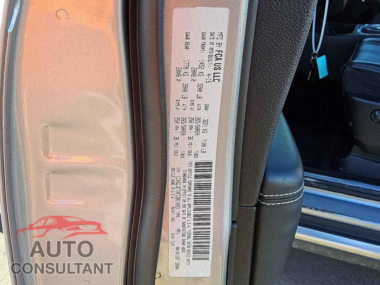 DODGE DURANGO 2015 - 1C4SDJET0FC861093