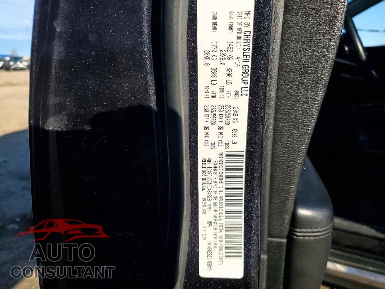 DODGE DURANGO 2014 - 1C4RDJDG1EC484629