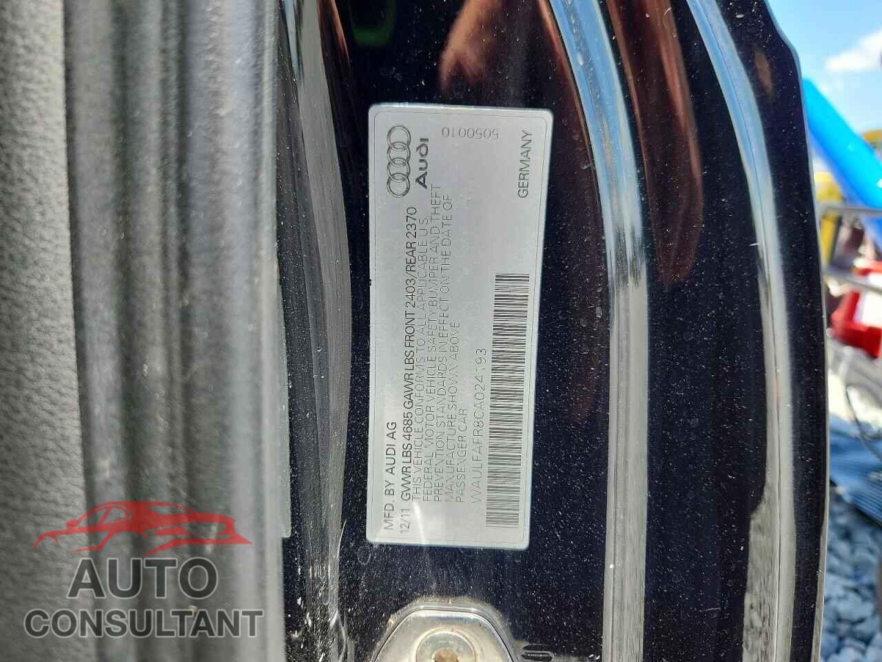 AUDI A5 2012 - WAULFAFR8CA024193