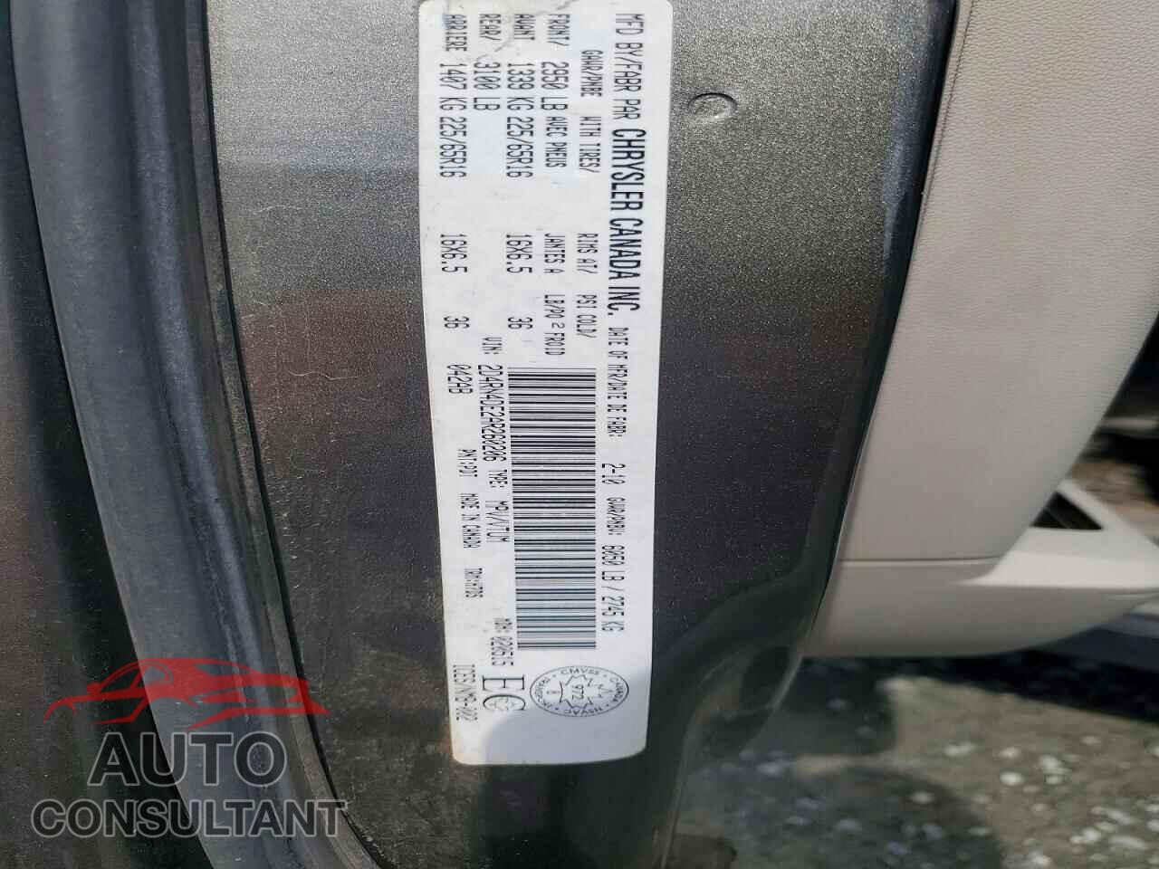 DODGE CARAVAN 2010 - 2D4RN4DE2AR260206