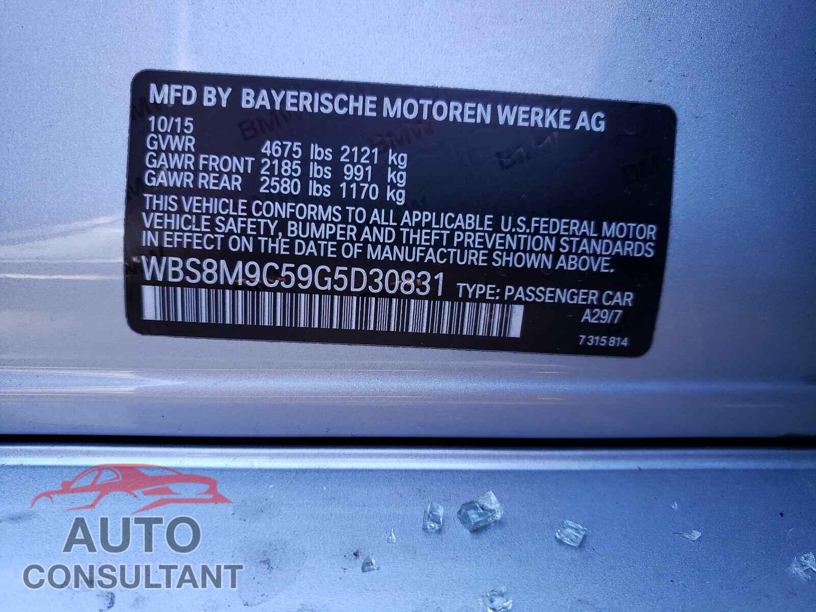 BMW M3 2016 - WBS8M9C59G5D30831