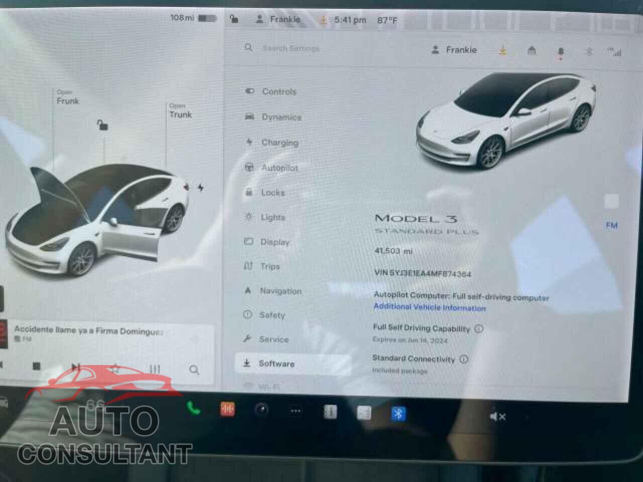 TESLA MODEL 3 2021 - 5YJ3E1EA4MF874364