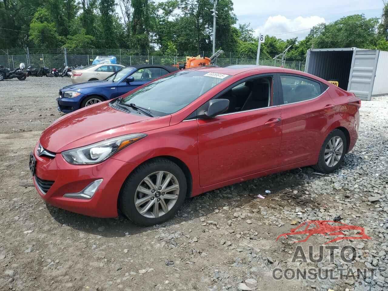 HYUNDAI ELANTRA 2015 - KMHDH4AE4FU447391