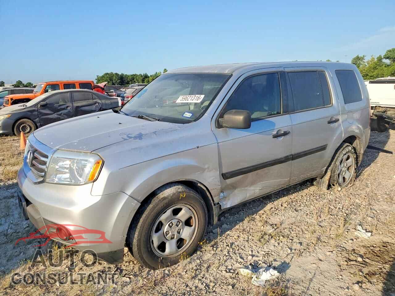 HONDA PILOT 2012 - 5FNYF3H29CB009567