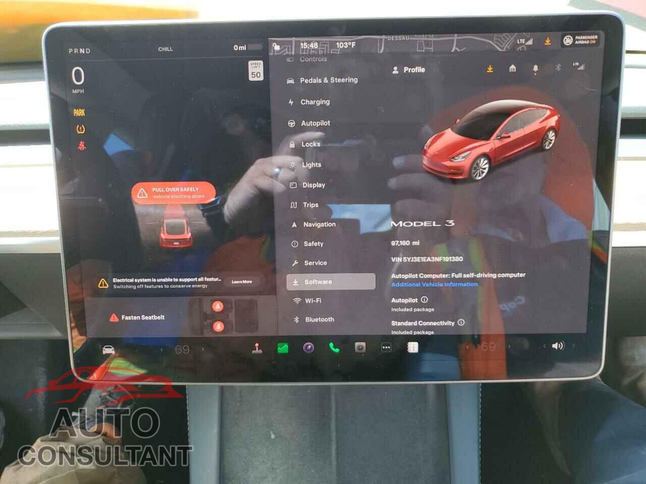 TESLA MODEL 3 2022 - 5YJ3E1EA3NF191380