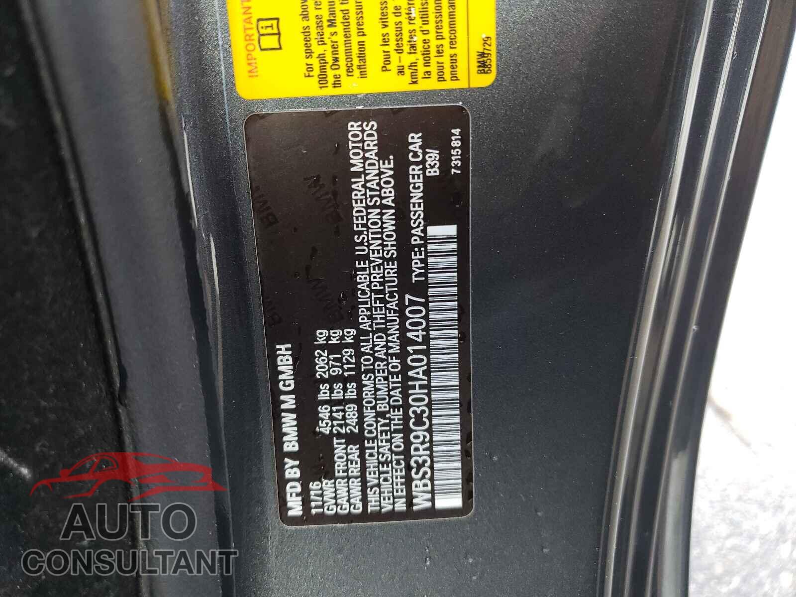 BMW M4 2017 - WBS3R9C30HA014007
