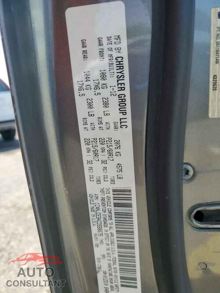JEEP COMPASS 2012 - 1C4NJDEB4CD588678