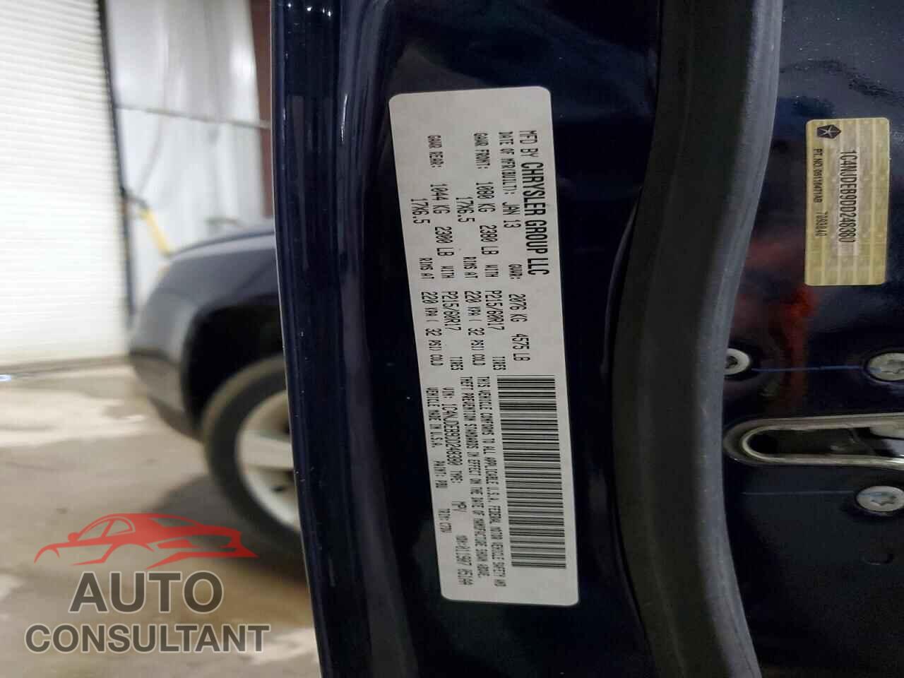 JEEP COMPASS 2013 - 1C4NJDEB9DD248380