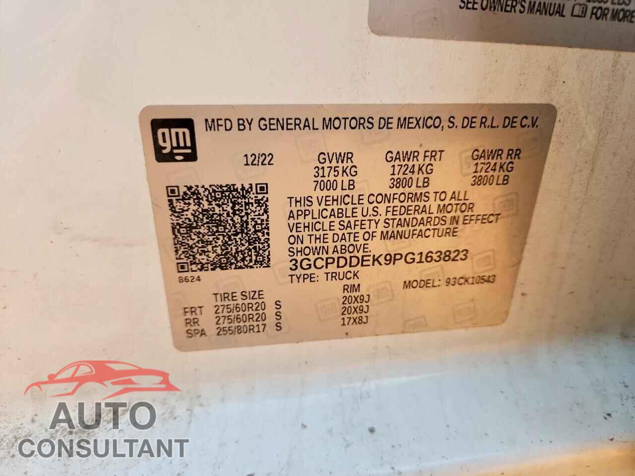 CHEVROLET SILVERADO 2023 - 3GCPDDEK9PG163823