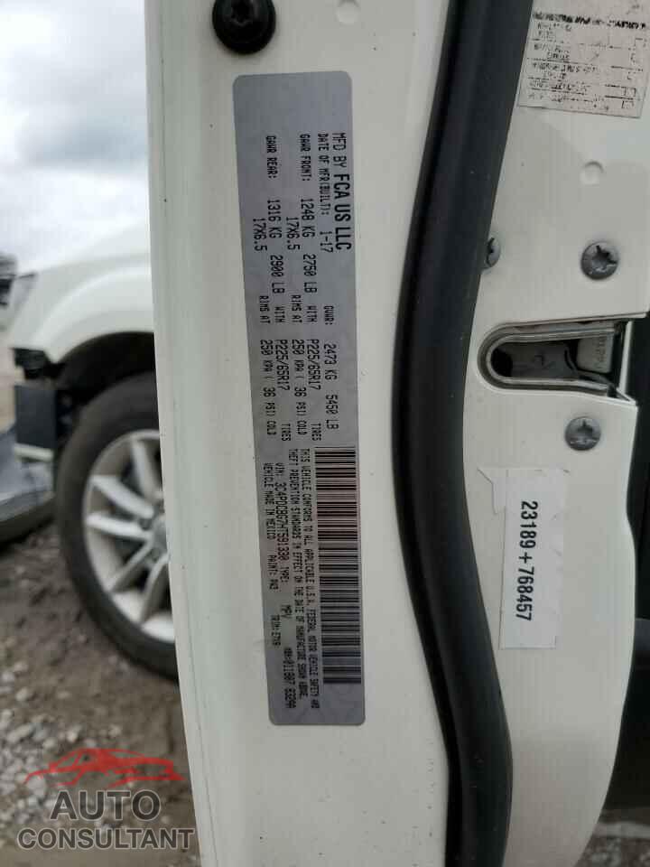 DODGE JOURNEY 2017 - 3C4PDCBG7HT591330