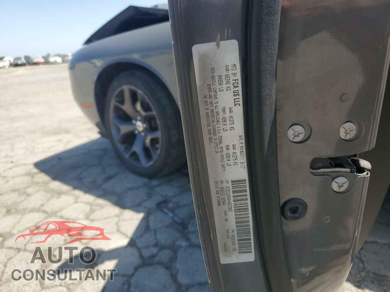 DODGE CHALLENGER 2017 - 2C3CDZAG4HH657865