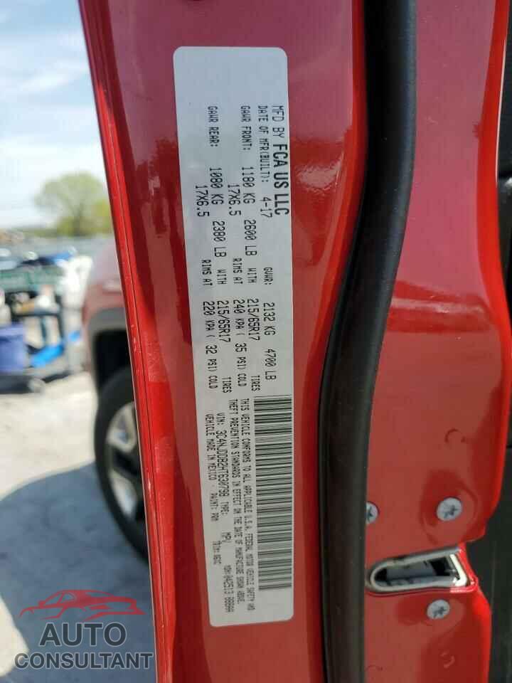 JEEP COMPASS 2017 - 3C4NJDDB2HT630798