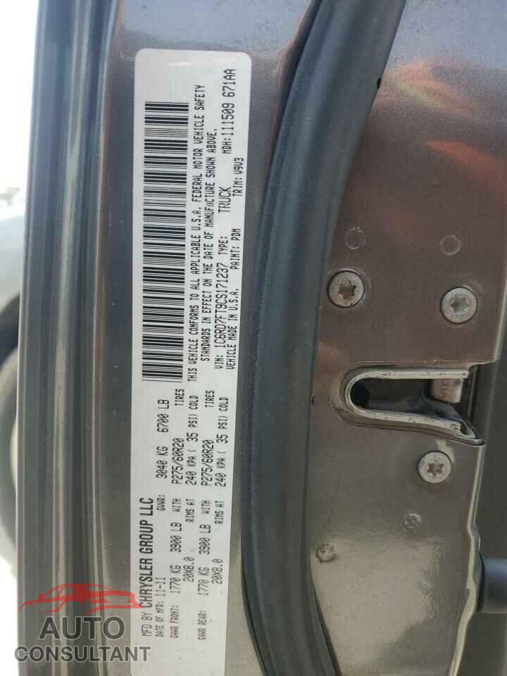 DODGE RAM 1500 2012 - 1C6RD7FT9CS171237