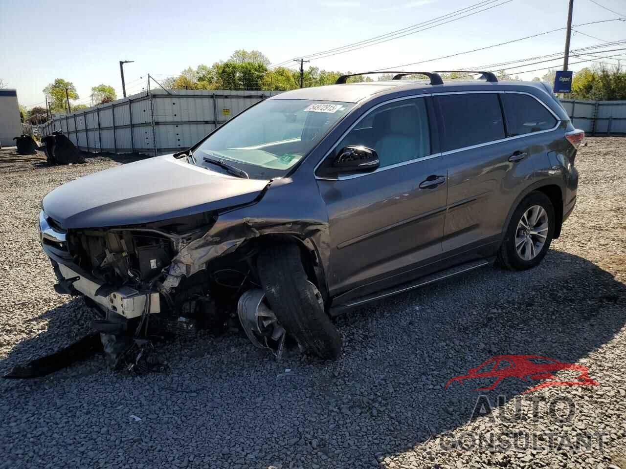 TOYOTA HIGHLANDER 2016 - 5TDBKRFH0GS312766